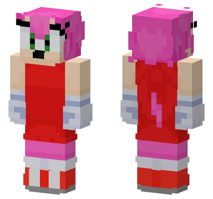 Amy Sonic Adventure Minecraft skin
