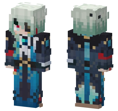 Anaxa Honkai Star Rail Minecraft skin