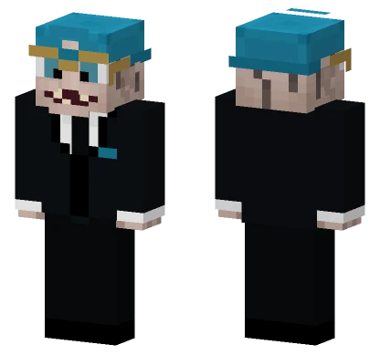 Androelegeante2 Blue Hat Minecraft skin