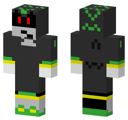 Android Shadow Green Minecraft skin