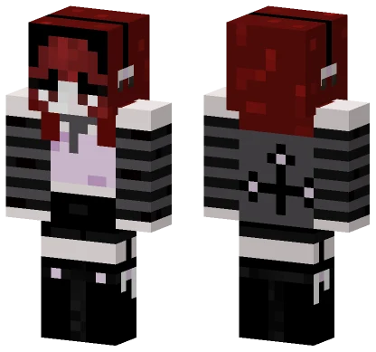 Ange Red Hoodie Minecraft skin