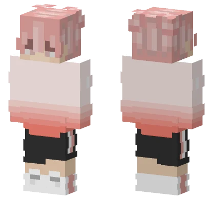 Anime Boy Pink Minecraft skin