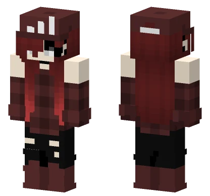 Ann Red Plaid Girl Minecraft skin