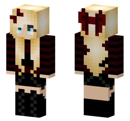 Annie Black Outfit Minecraft skin
