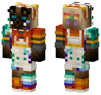 Antfrost Orange Ocelots Minecraft skin