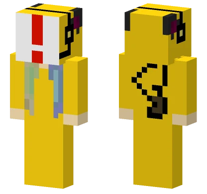 Anuncement Yellow Suit Minecraft skin