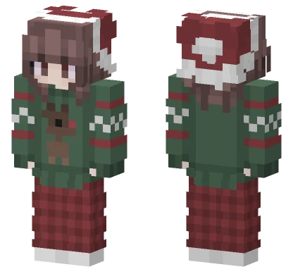 Anya Christmas Skin Minecraft skin