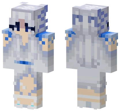 Aokiizumiya Ocean Ice Queen Minecraft skin
