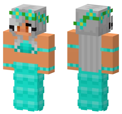 Aphmau Grey Hair Minecraft skin