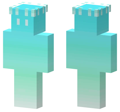 Aqua Blorb King Minecraft skin
