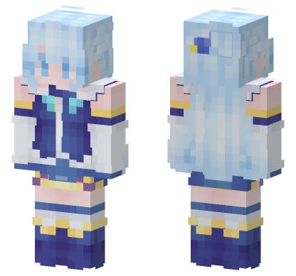 Aqua Girl Skin Minecraft skin