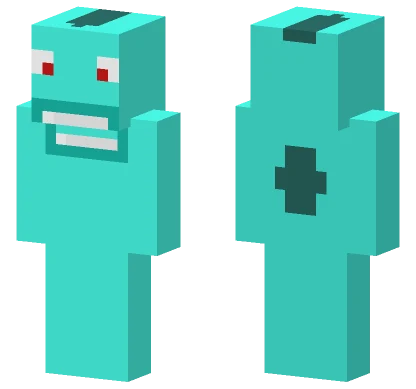 Aqua Slime Creature Minecraft skin