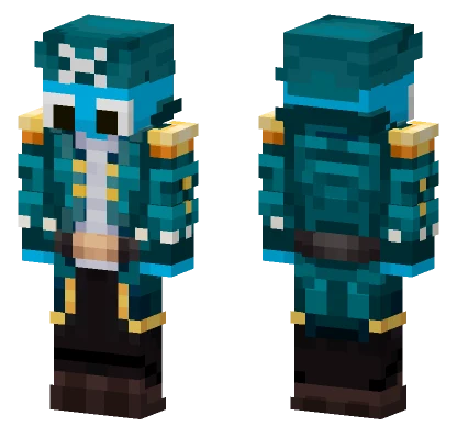 Aqualor Blue Outfit Minecraft skin