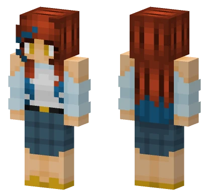 Aquarius Hooman Female Minecraft skin