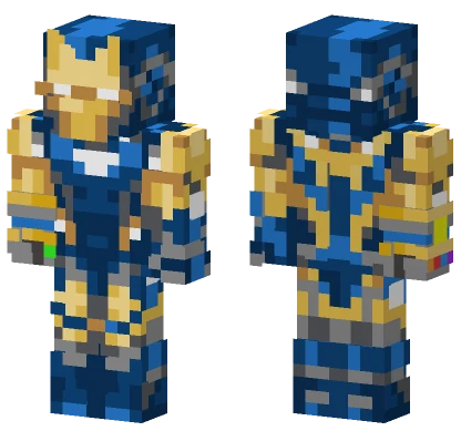 Aquatic Lego Infinity Gauntlet Minecraft skin