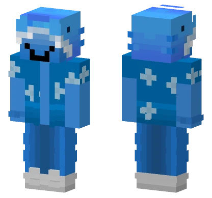 Aquatic Summer Shark Minecraft skin