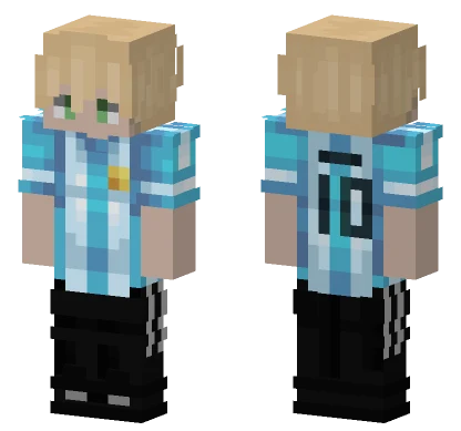 Argentina Football Jersey Minecraft skin