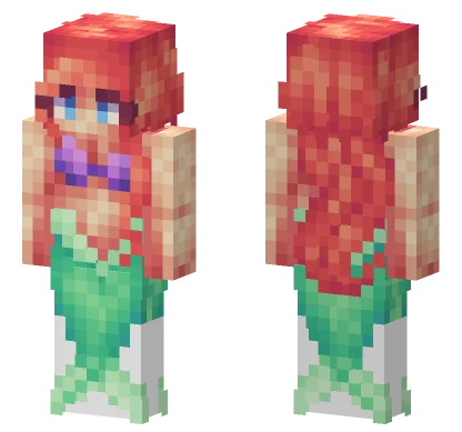 Ariel The Little Mermaid Minecraft skin