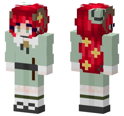Aries Red Hair Minecraft skin