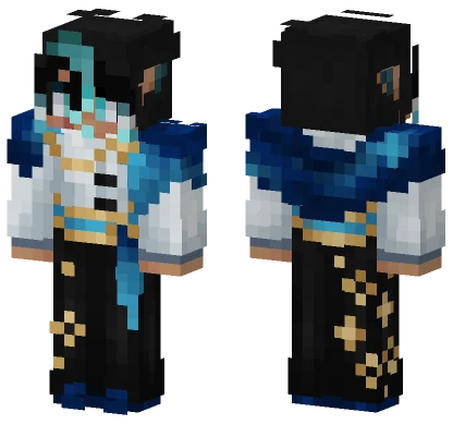 Arima Blue Mage Minecraft skin