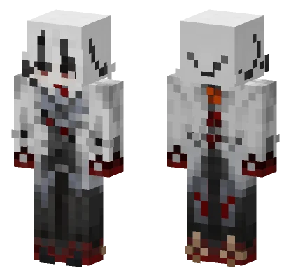 Arlecchino Genshin Minecraft skin