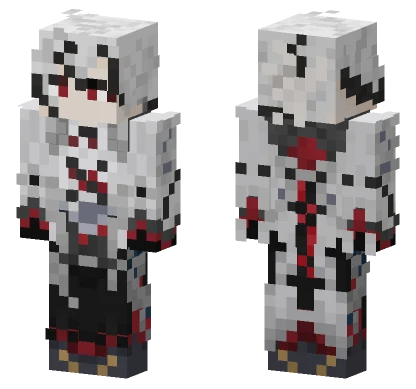 Arlecchino Genshin Impact Minecraft skin