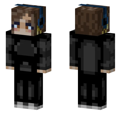 Artistic Black Dress Minecraft skin