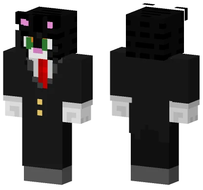 Arya In A Suit Minecraft skin