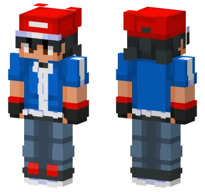 Ash Ketchum Minecraft skin