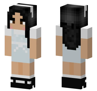 Asian Y2K Dress Girl Minecraft skin