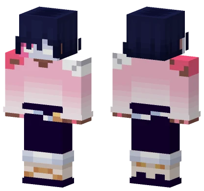 Asta Com Mascara Minecraft skin