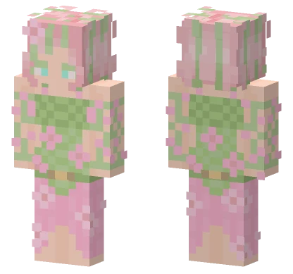 Asterraevy Pink Green Outfit Minecraft skin
