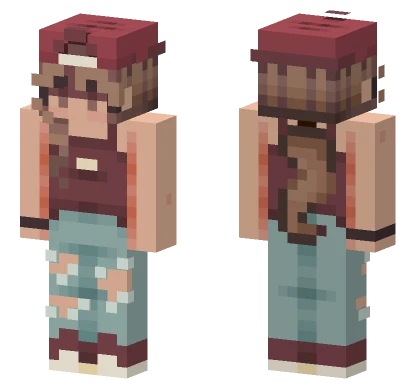 At The Ready Red Minecraft skin