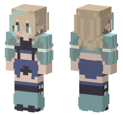 Athletic Elf Lady Minecraft skin