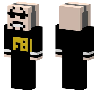 Attacked Agent Suit Minecraft skin