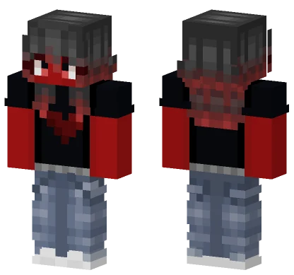 Augustcat Red And Black Minecraft skin