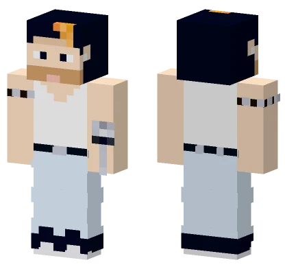 Auron Mercury Minecraft skin