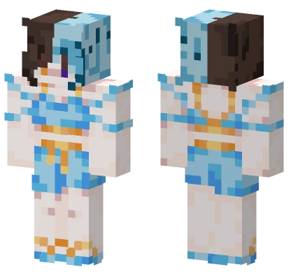 Aurora Verano Plata Minecraft skin