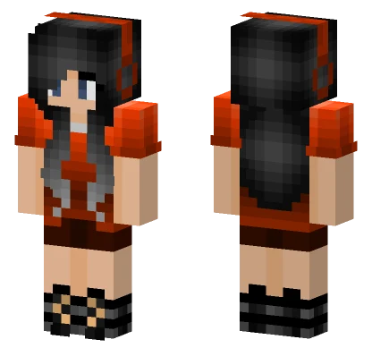 Autumn Gamer Girl Minecraft skin