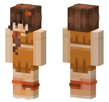 Autumn Girl Fall Series Minecraft skin