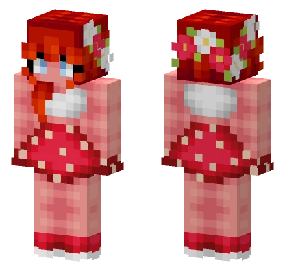 Autumn Mushroom Egirl Minecraft skin