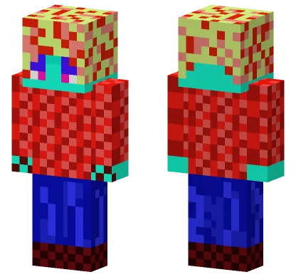 Axionek Red Blue Suit Minecraft skin