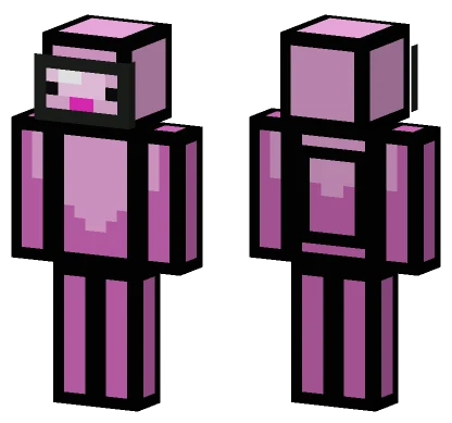 Axolotl Among Us Minecraft skin