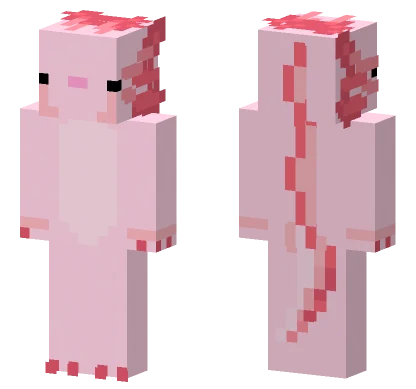 Axolotl Boi Minecraft skin