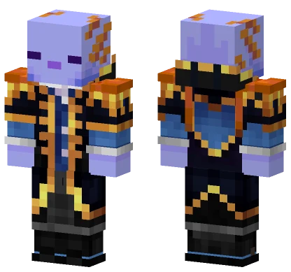 Axolotl Emperor Minecraft skin