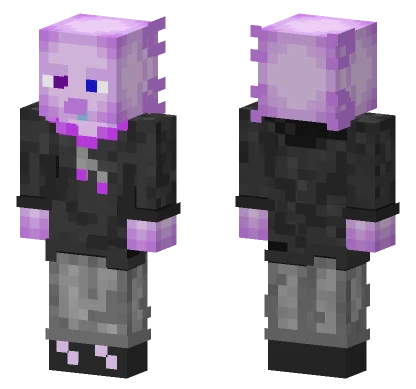 Axolotl Guy Minecraft skin