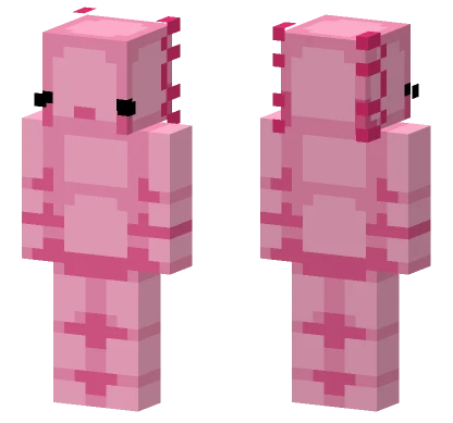 Axolotl Hive Style Minecraft skin