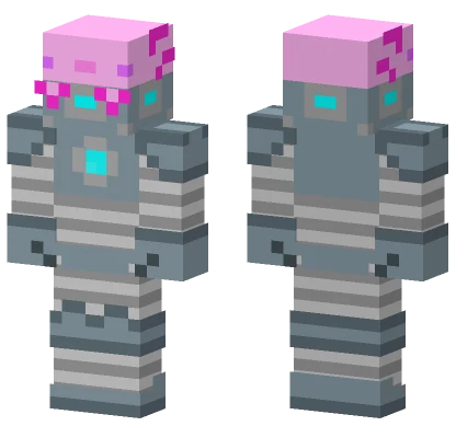 Axolotl In A Mech Minecraft skin