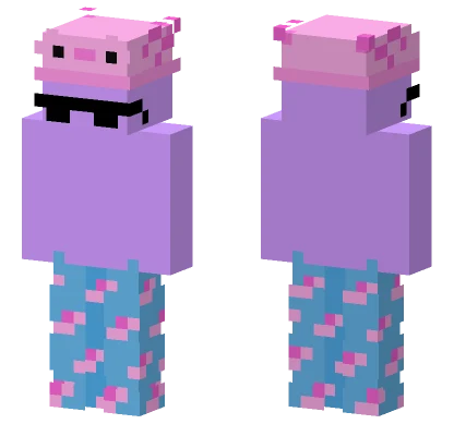 Axolotl Pajamas Minecraft skin