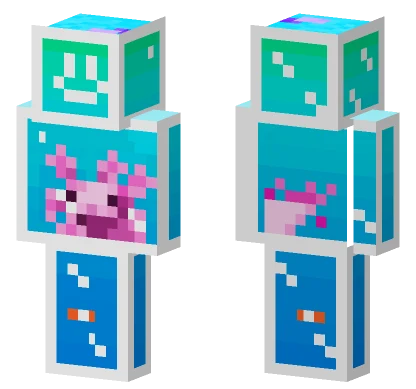 Axolotl Tank Minecraft skin